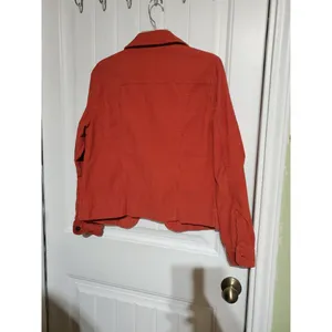 EUC Ladies L.L. Bean Corduroy Burnt Orange Button Down Jacket SIZE XS thumbnail 12
