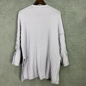 Free People Around The Clock Tunic Sweater Womens XS Purple‎ Oversized Cozy Boho thumbnail 3