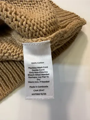 Talbots 100% Cotton Neutral Ombre V-Neck Sweater thumbnail 6