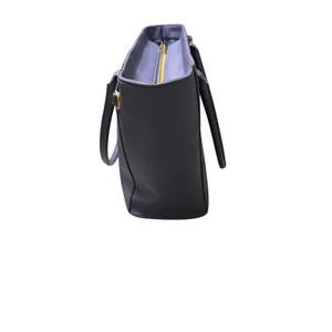 Dagne Dover Signature Legend Coated Canvas Tote Blue thumbnail 5