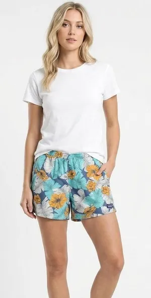 Patagonia floral shorts with pockets size large thumbnail 1
