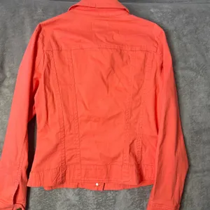 Lace Up Grommet Jacket Womens L Orange‎ Festival Y2K Biker Western Statement thumbnail 12