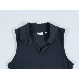 Aritzia Sunday Best Womens Collared Tank Top Size XXS Black Preppy Quiet Luxury thumbnail 4