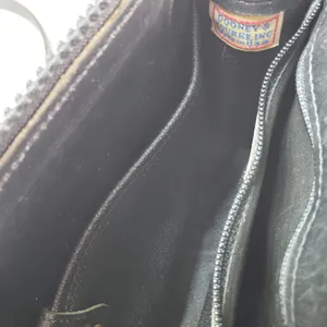 Dooney & Bourke Crossbody Bag Black‎ All Weather Leather Vintage USA Brass thumbnail 7