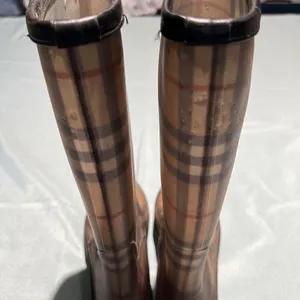 Burberry Plaid Signature Knee High Rain Boots Size 36/ 5.5‎ Fisherman Core B40 thumbnail 7