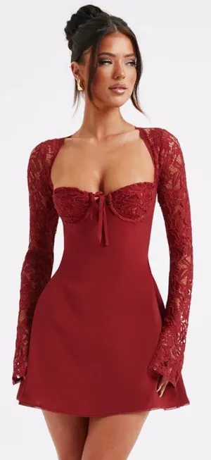 Babyboo Mini Dress Red thumbnail 1