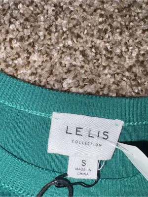 LE LIS Boutique Women’s Green Ribbed One-Piece Bodysuit NWT thumbnail 4