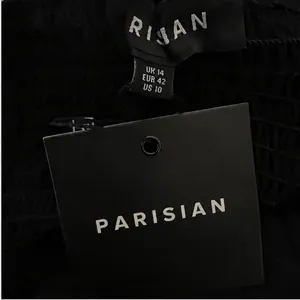 NWT Parisian Dark Romantic Ruched Button Crop Top Black Goth Bell Sleeve Size 10 thumbnail 5
