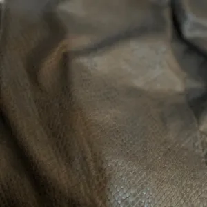 Rock 47th Wrangler Women's Brown Open Front Faux Suede Snake‎ Jacket Size S thumbnail 5