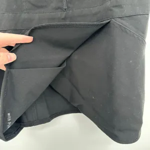 Jaanuu Size Small Short Sleeve Scrub Top Shirt‎ Black Pockets Zip V Neck Fitted thumbnail 5