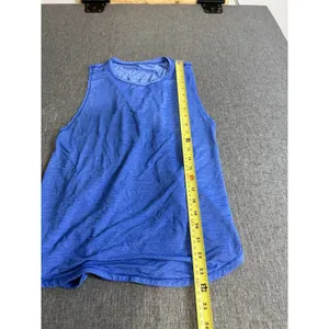 Lululemon Women's In A Cinch Blue Tank Sz M thumbnail 4