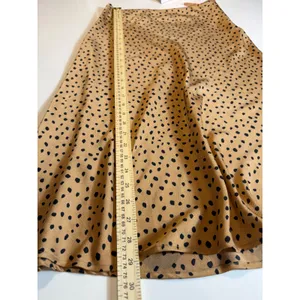 Cotton Candy LA Leopard Print Satin Midi Skirt Size M thumbnail 4