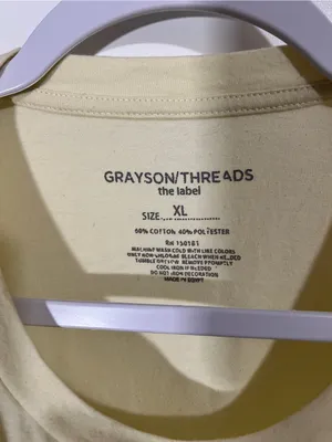 Georgia Peached Crop Top Tee Shirt in Butter Yellow Size XL thumbnail 2