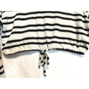Aeropostale Striped Crop Top‎ Long Sleeve Drawstring Sweater Size S Preppy Y2K thumbnail 11