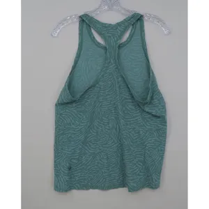 Athleta Racerback Tank Top Teal Green Animal Print Activewear Womens Small‎ thumbnail 5