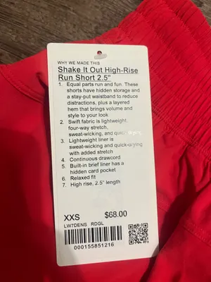 Lululemon Shake it out high rise shorts 2.5” thumbnail 2