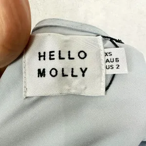 Hello Molly Not Fair On Me Mini Dress Size 2 NWT Blue One Shoulder Ruched thumbnail 5