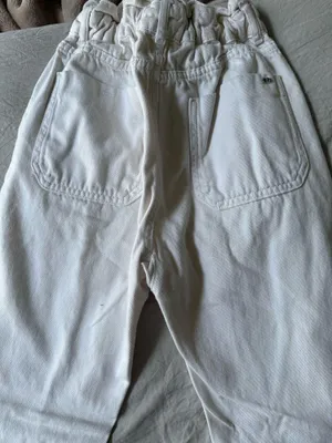 Zara white pants jogger thumbnail 3
