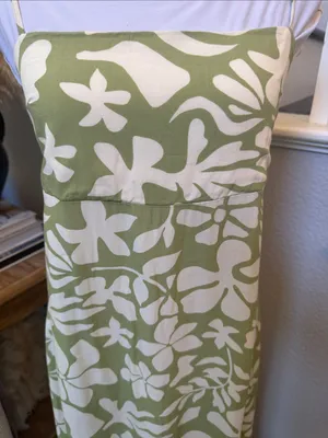 Anthropologie Paper Heart Green Sleeveless Floral MIDI Tiered Dress Size Medium thumbnail 4