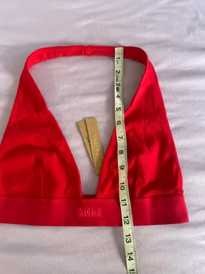 SKIMS nwt cotton rib halter bralette thumbnail 6
