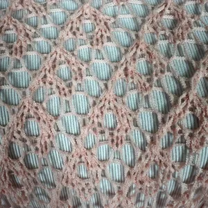 Coco Carmen Crochet Sweater OS Pink Open Knit Pullover Oversized‎ Beachy Relaxed thumbnail 5