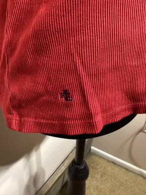 Red and Navy Blue Sleeveless Top Size XL thumbnail 2