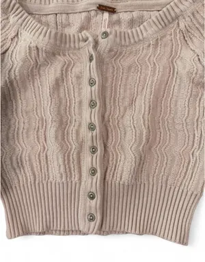 Free People Cropped Mimi Cardigan Sugar Crystals XS thumbnail 6