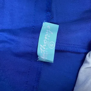 Anthony's Resort Wear Pants Womens 6 Blue Capri Lattice Hem Pull‎ On Stretch thumbnail 8