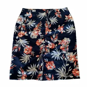 Ann Taylor Factory Floral Lined Pencil Career Skirt SZ 6 thumbnail 5