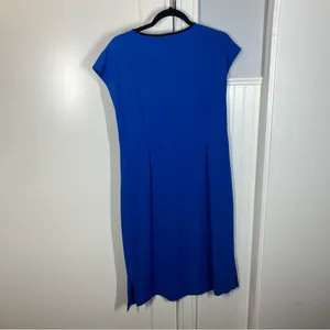 Bob Mackie wearable art‎ Royal Blue with Embroidery Midi Dress size xs nwt new thumbnail 5