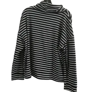 Time and Tru Black and White Striped Top Extra Large thumbnail 8