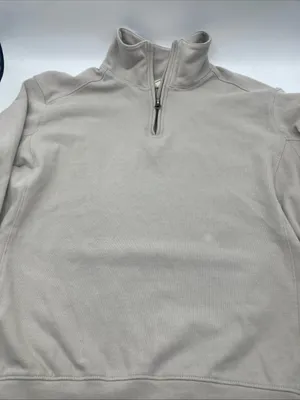 PACT Sweatshirt Women Organic Cotton Quarter 1/4 Zip Relaxed Pullover Medium thumbnail 1