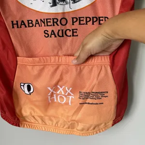 Pearl Izumi Blazin Saddle Habenero Pepper Sauce Cycling Jersey Sleeveless Size M thumbnail 8