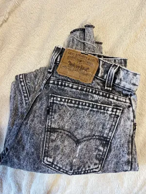 Levi's Black Acid Wash Jeans thumbnail 4
