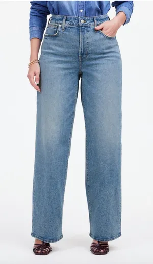 Madewell The Curvy Perfect Vintage Wide-Leg Jeans thumbnail 1