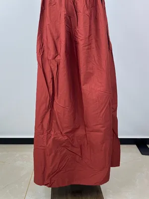 NWOT Farm Rio Cotton Burgundy Sleeveless Midi Dress Size XS thumbnail 9