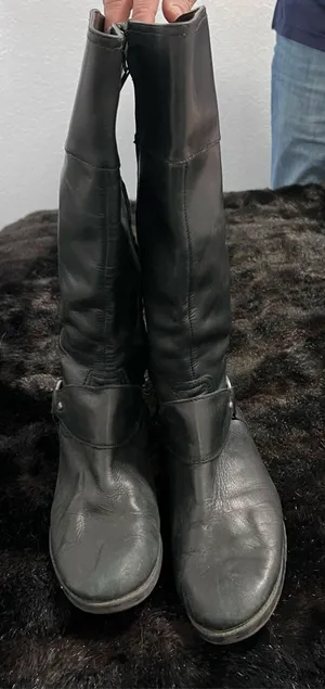 Lauren Ralph Lauren Women's Sulita Harness Leather Tall Riding Boots Size 8 B thumbnail 1