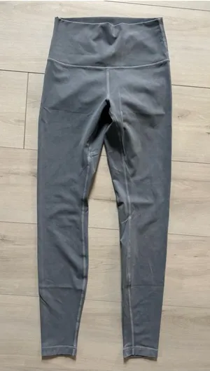 Lululemon Wunder Under High-Rise fitted tight 28” retro acid/mineral wash size 4 thumbnail 1