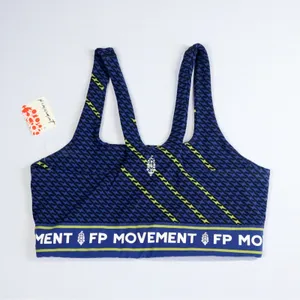Free People FP Movement Never Better Sports Bra Women S Blue BlackActivewear NWT thumbnail 7