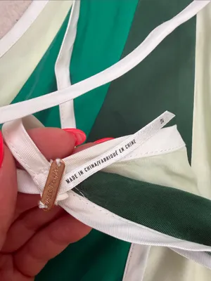 Free People Green & White Stripe Inez Skirt Set Size Small Crop Halter Top thumbnail 10