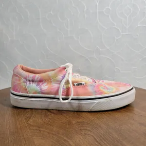 Vans Womens Doheny Shoes 7.5 Pink Tie Dye Low Top Lace Up Casual Sneakers 721356 thumbnail 8