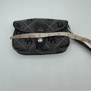 Dooney & Bourke‎ Signature Quilt Flap Wristlet Authentic Vintage Denim pouch y2k thumbnail 7