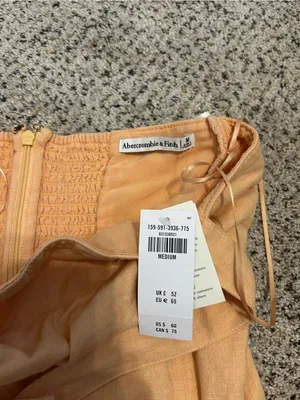 Abercrombie & Fitch Light Peach Halter Mini Dress thumbnail 3