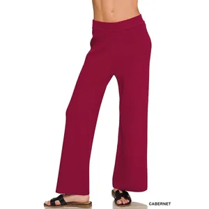 Zenana Viscose Round‎ Neck Top & Pants Set - Large thumbnail 5