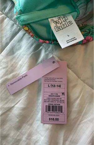 Wild Fable Teal Floral Bikini  thumbnail 7