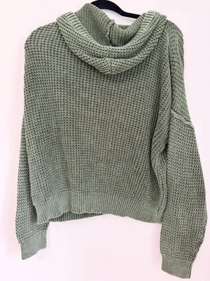 Natural reflection size medium thermal green hoodie fall thumbnail 3