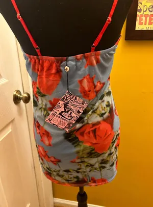 Dolls Kill New Girl Order Scenic Rose Print Lace Size 14 thumbnail 3