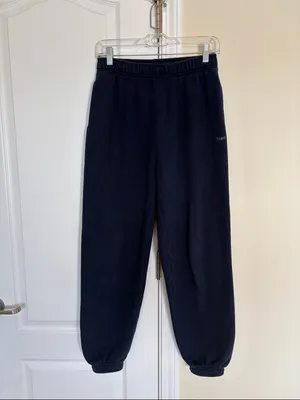 Aritzia Sweatfleece Mega Fit Cozy Jogger Sweatpants size XS navy blue thumbnail 4
