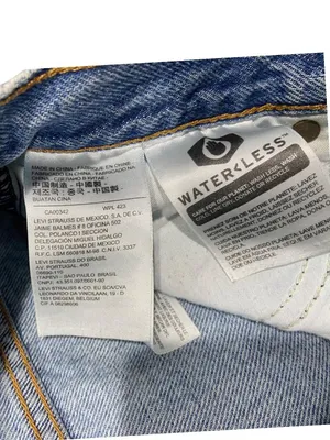 Levi’s Premium Denim Wedgie Jeans Blue Size 26 Straight Leg Minimalist Preppy thumbnail 5