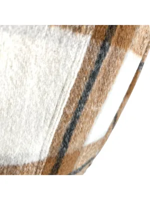 Avec Les Filles Plaid Shacket Jacket Button-Up Brown Cream Size Small Cabincore thumbnail 9